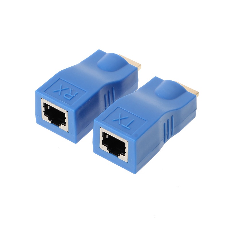 Dây Cáp Nối Dài bonj 30m TX / RX Cho 1080P Over CAT6 RJ45 Ethernet