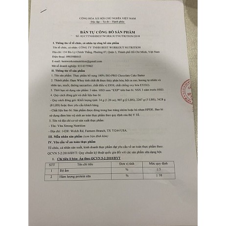 Vitaxtrong 100% Iso Pro 5Lbs - Hydrolyzed Whey Sữa đạm cho người tập thể thao