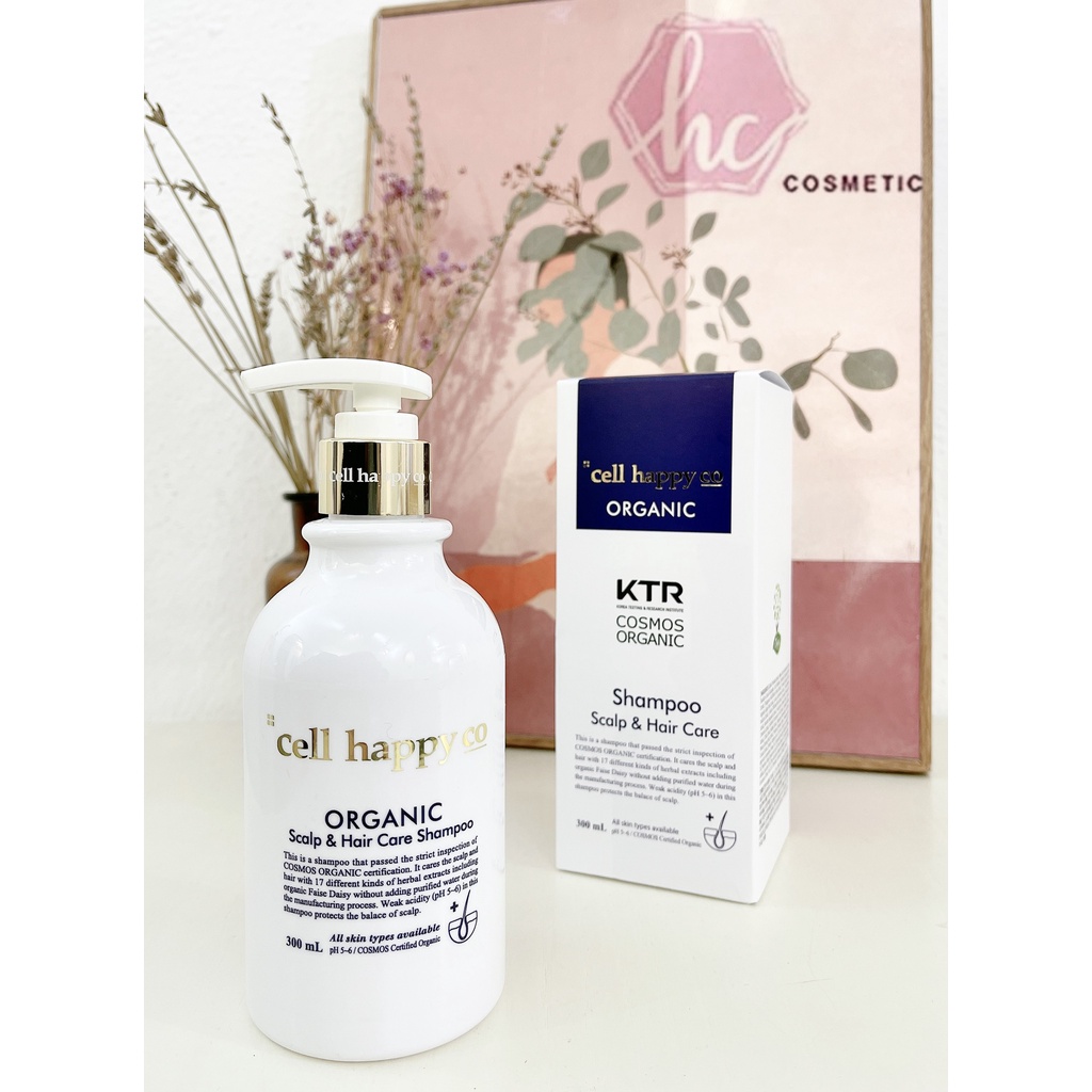 Dầu gội đầu Cell Happy Co giảm rụng tóc, giúp mọc tóc cao cấp tại Hàn - Hương Chất Cosmetic