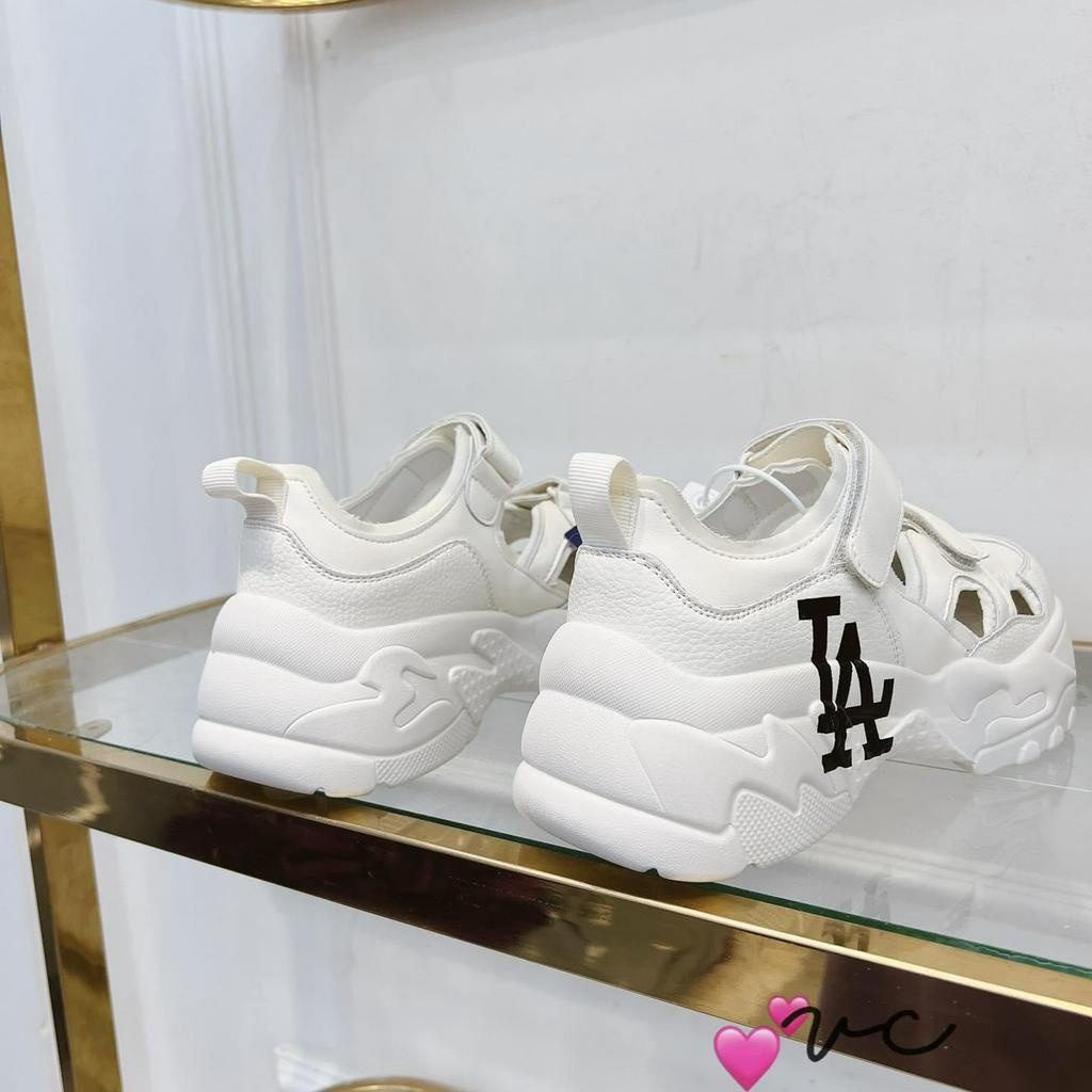Có Sẵn Giày Sục thể thao LA NY quai dán Phối cut out thoáng chân đế cao 6p- Sneaker nữ cho mùa hè Hàng loại 1 QC Fullbox