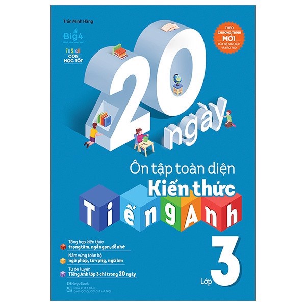 Sách - 20 ngày ôn tập toàn diện kiến thức Tiếng Anh Lớp 3 (Megabook)
