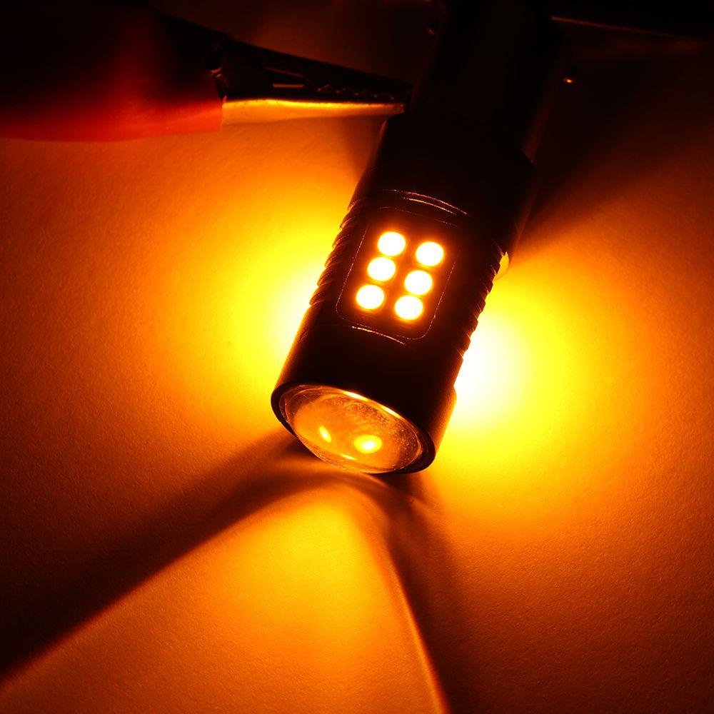 Đèn LED Xi Nhan Màu Vàng 12V 24V 1156 BAU15S Dành Cho Xe Hơi