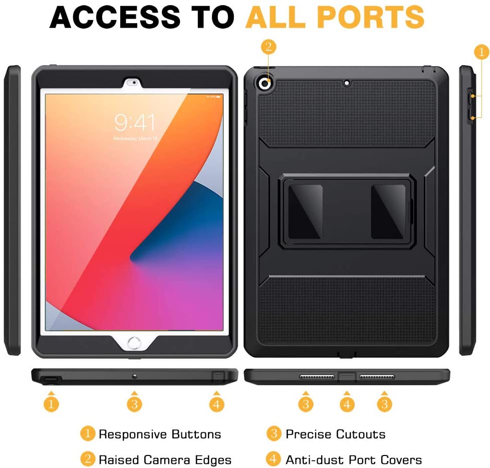 Moko Bao Da Máy Tính Bảng Chống Sốc Bảo Vệ Toàn Diện Cho ipad 9th 2021 / 8th 2020 / 7th 2019 10.2 inch