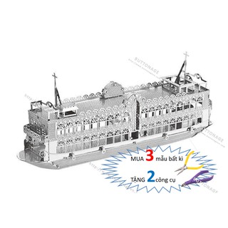 Mô Hình Lắp Ghép kim Loại 3D Du Thuyền Harbour Cruise Bauhinia Hong Kong