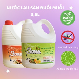 Nước Lau Sàn SoNa 3,6kg Hương Chanh Xả