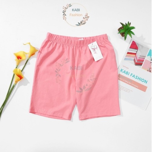 Quần đùi nữ KABI quần short legging ngắn dáng ôm thun cotton bốn chiều màu trơn hồng xám xanh đen | BigBuy360 - bigbuy360.vn