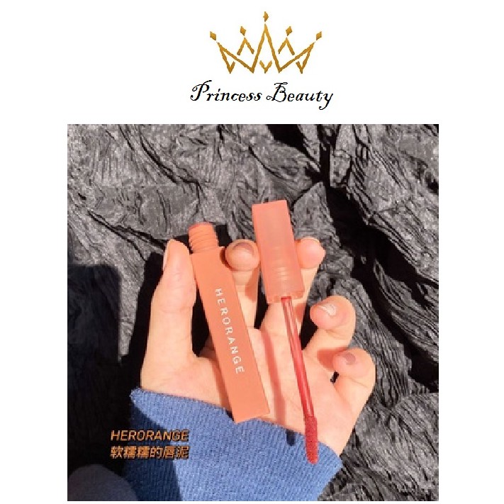 (Sỉ) Son Kem Lì Herorange Mềm Mịn Như Nhung Chống Thấm Nước Chống Khô Môi Lâu Trôi Princess Beauty | BigBuy360 - bigbuy360.vn