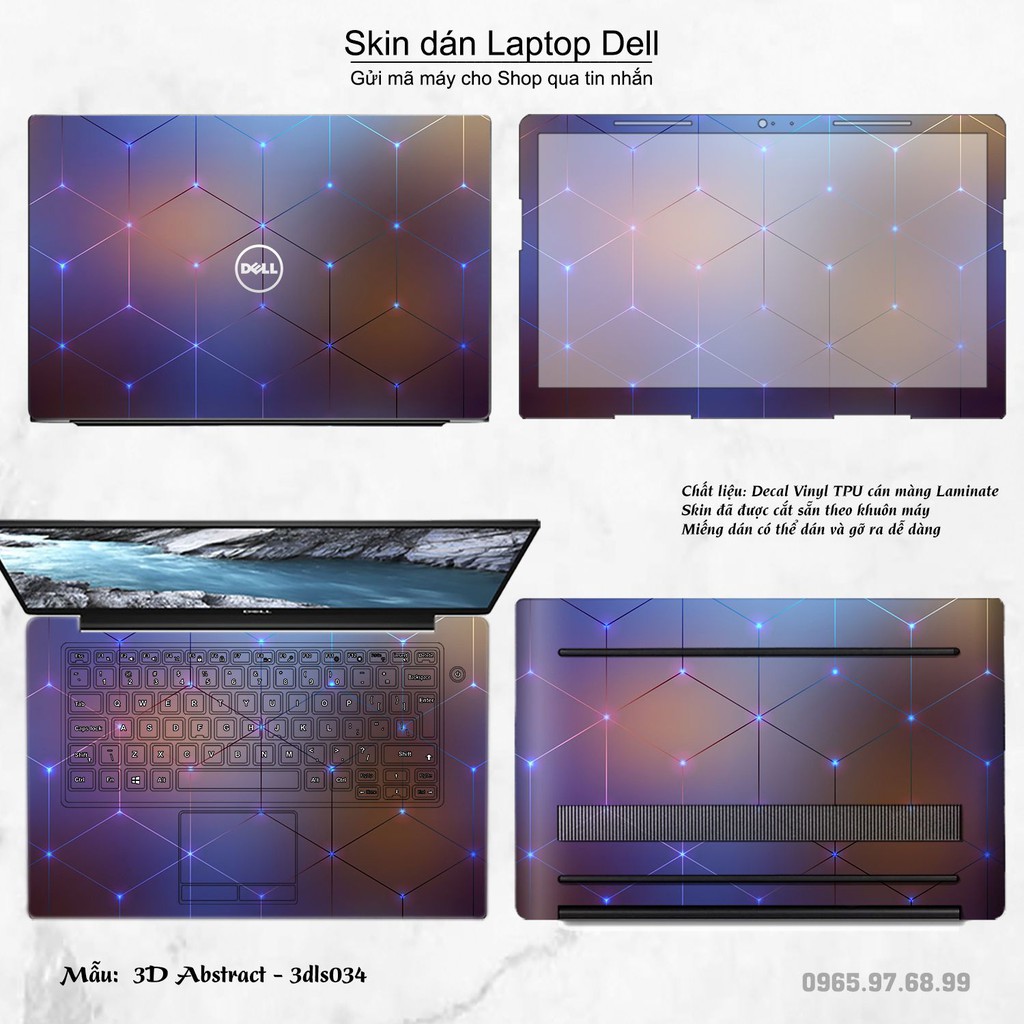 Decal Skin dán Laptop mẫu 3D - 3dls034