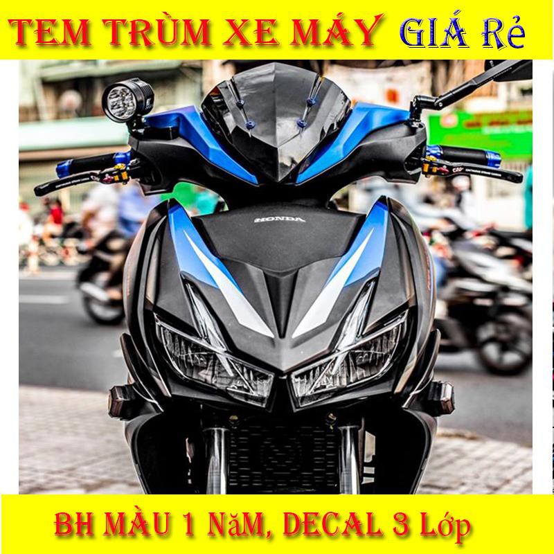 Tem Trùm Winner X Đen Nhám Xanh