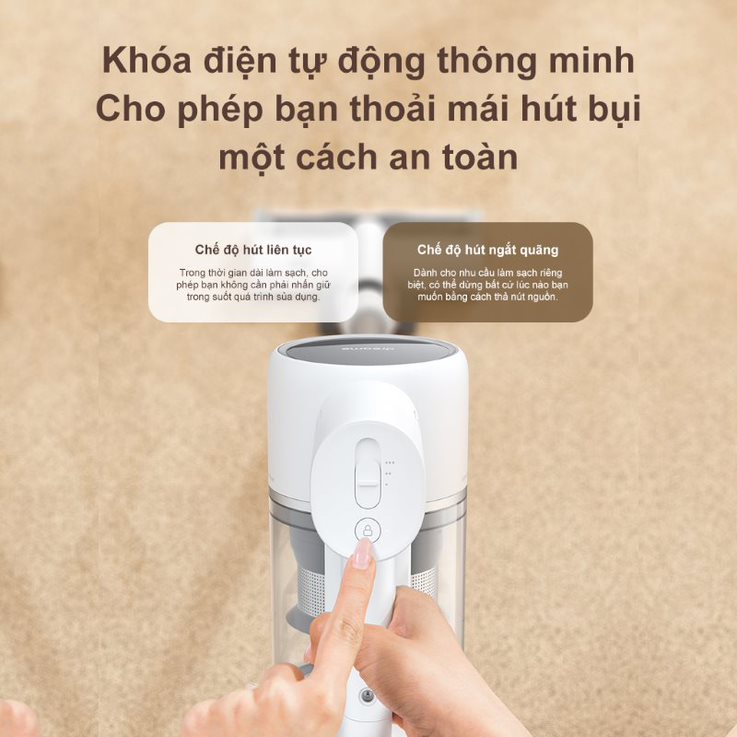 Máy Hút Bụi Cầm Tay Không Dây Dreame T10 - Lực Hút 20000 Pa - Bản Quốc Tế - BH 12 Tháng