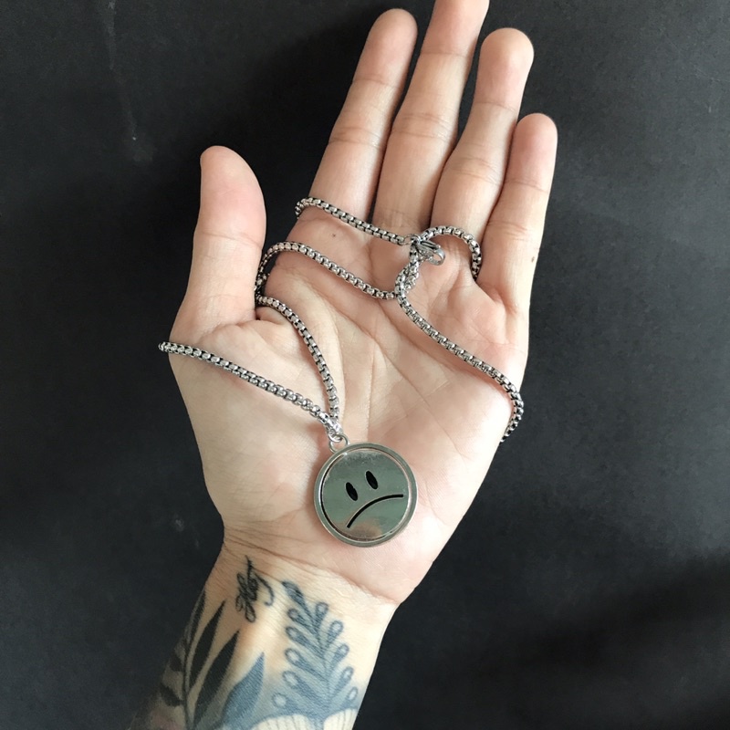 Dây Chuyền Thời Trang Unisex ICON Hai Mặt Buồn Vui Basic Loki Accessories