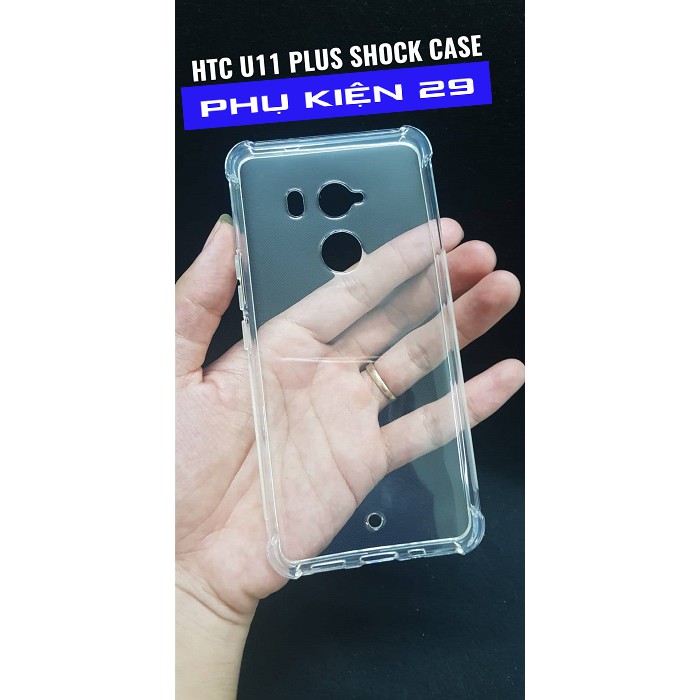 [HTC U11 Plus / U11+/U11 Eyes] Ốp lưng silicon dẻo trong cao cấp chống sốc