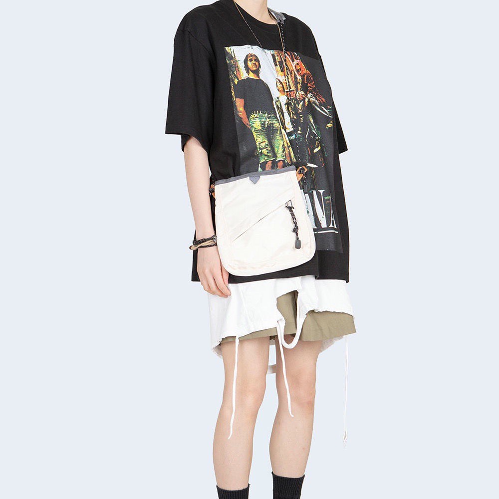 Túi Đựng Điện Thoại Đeo Vai / Một Bên Vai Trung Tính Bằng Nylon Gọn Nhẹ Đơn Giản Phong Cách Hàn Quốc