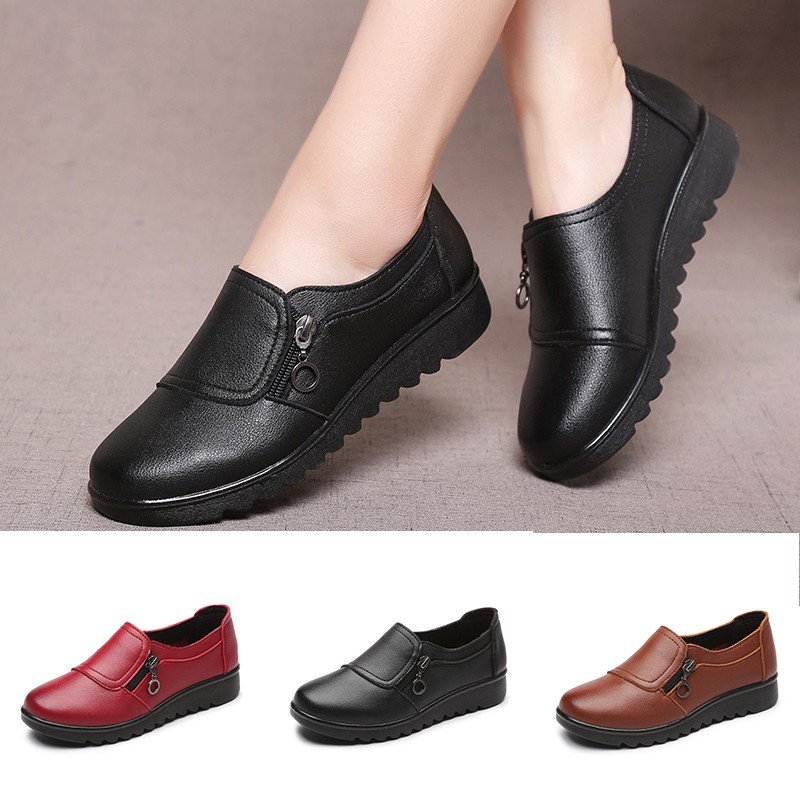 GCGCTOP Size 35-40 Women Work Leisure Comfortable Slip On Flat Shoes