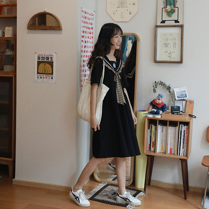 Đầm Cổ Thủy Thủ Xinh Xắn Dành Cho Nữ