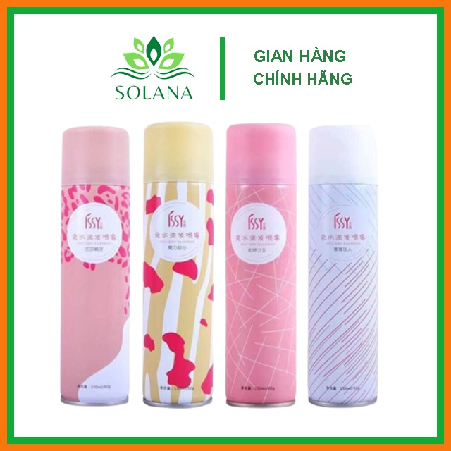 Dầu Gội Khô Issy Dạng Xịt Nội Địa Trung siêu hot SOLANA