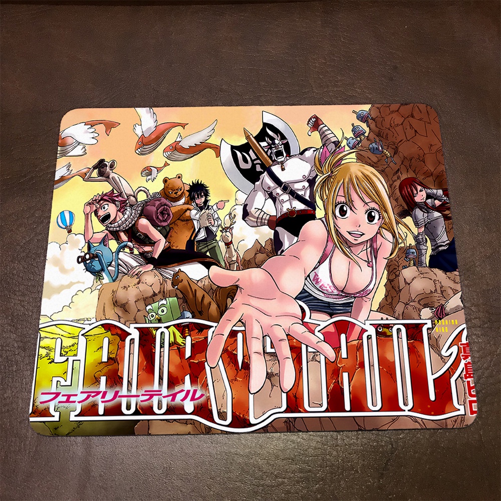 Lót chuột máy tính Anime Fairy Tail Wallpapers 1 Mousepad cao su êm ái. Nhận in theo yêu cầu