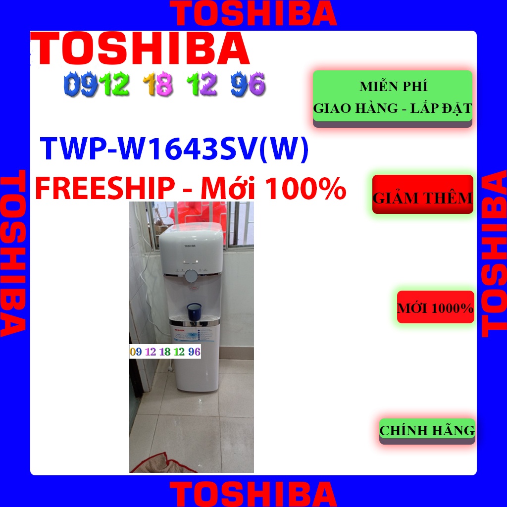 [Mã ELHAMS5 giảm 6% đơn 300K] Máy lọc nước RO Toshiba TWP-W1643SV(W) 4 lõi, Bảo hành chính hãng 12 tháng.