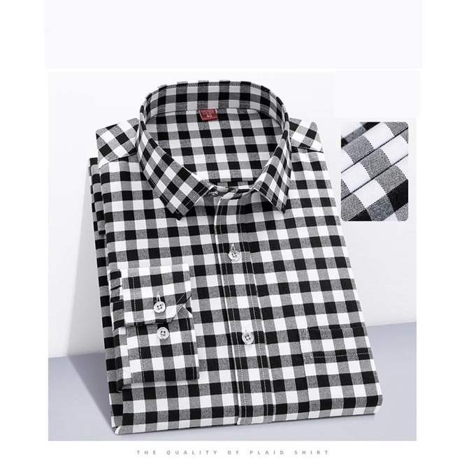 Áo sơ mi nam, áo sơ mi nam Hàn Quốc kẻ karo, kiểu dáng đẹp, trẻ trung năng động. | BigBuy360 - bigbuy360.vn
