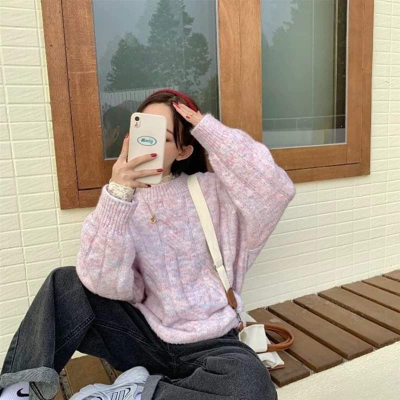 Áo len Hàn dáng rộng