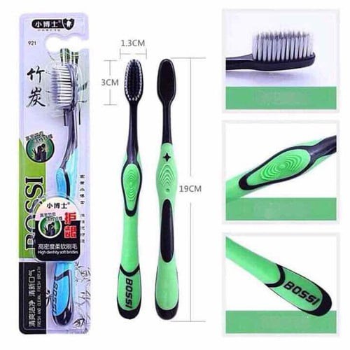 COMBO 5 BÀN CHẢI ĐÁNH RĂNG SỢI THAN TRE HÀN QUỐC BOSSI