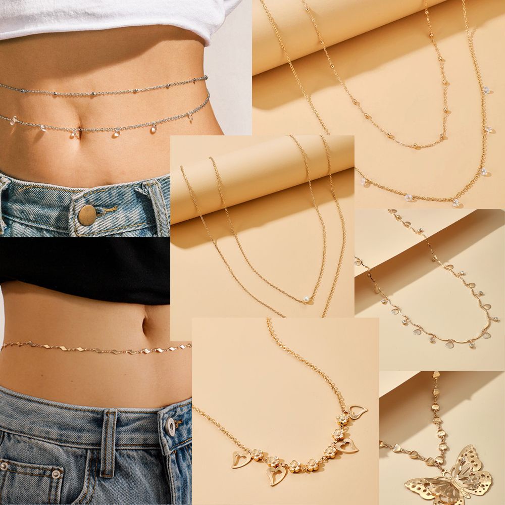 Dây đeo cơ thể sợi xích thời trang đi biển mùa hè cho nữ