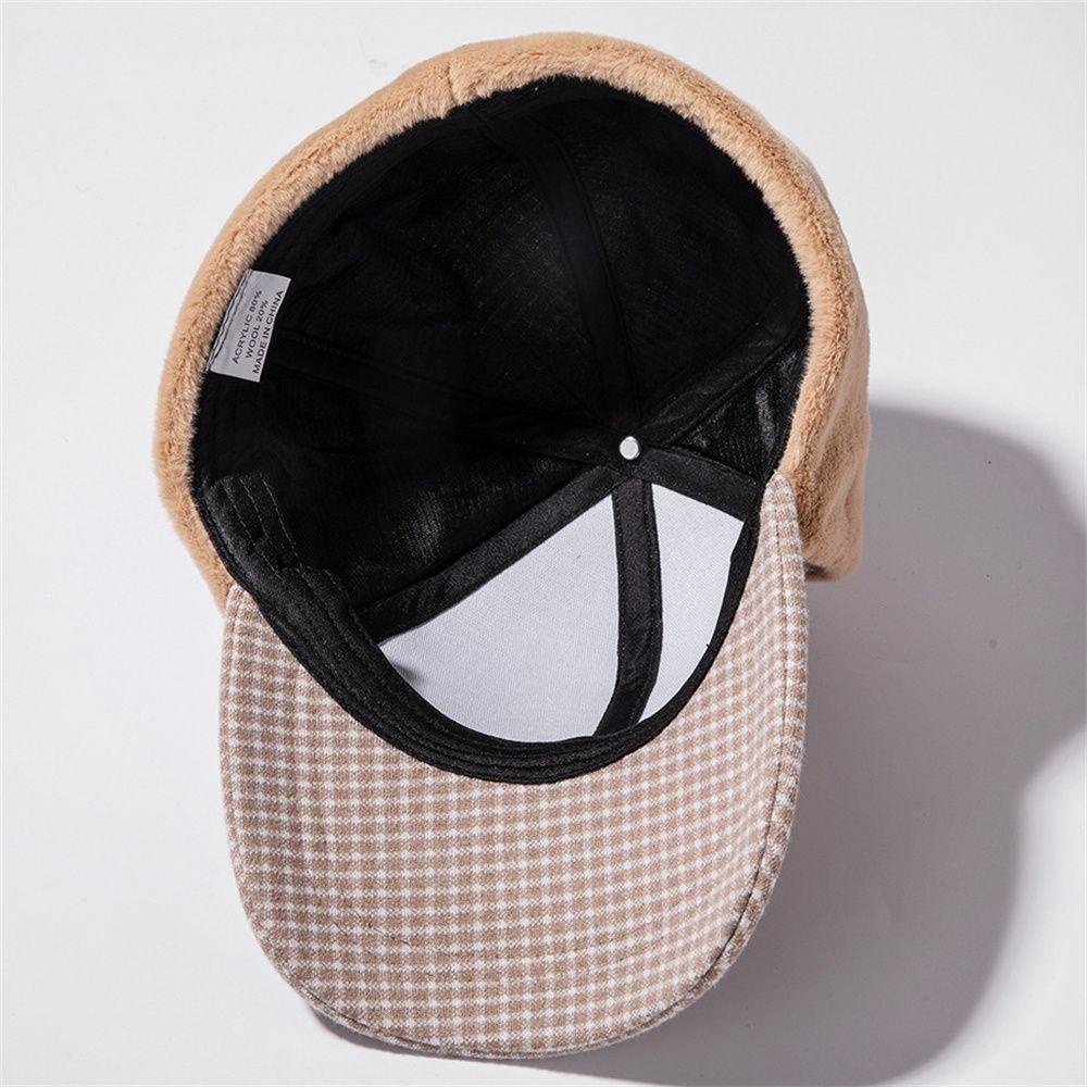 Mũ Lưỡi Trai Có Miếng Che Tai Phủ Lông Giữ Ấm Mùa Đông Dành Cho Nam
