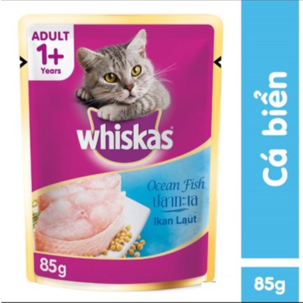 Thức ăn cho mèo Pate Whiskas gói 85g