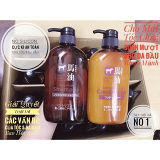 Dầu gội - xả mỡ ngựa Nhật 600ml