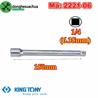 Đầu nối dài 1/4 Kingtony 2221-06 dài 150mm đầu vuông 6.35mm