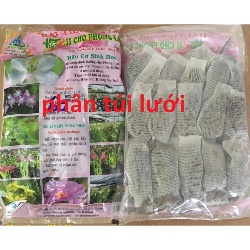 Phân Viên TúI Lưới HảI Tiên Cho Hoa Lan  500G (hồng)