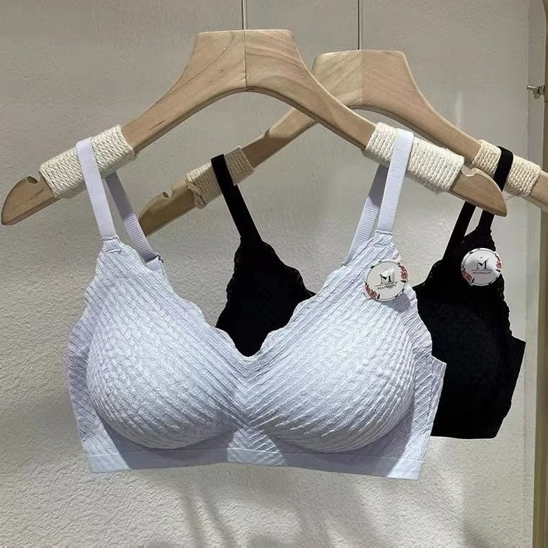 Áo Ngực Hai Dây Phối Ren Mềm Mại Thoải Mái Cho Nữ