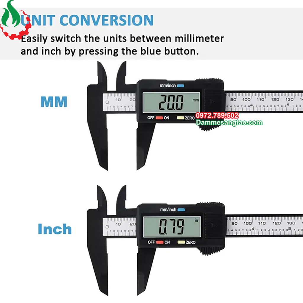 Thước Kẹp Điện Tử Sợi Nhựa Carbon Syntek 150mm