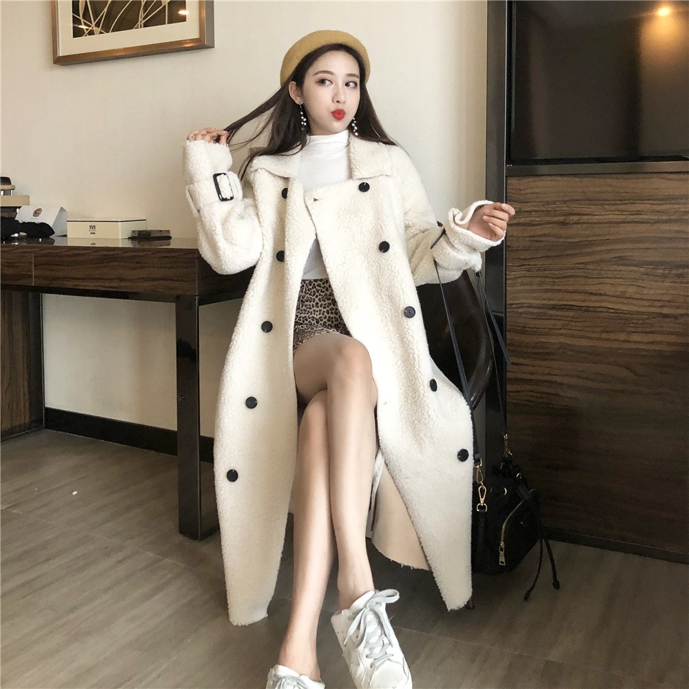 Sẵn Áo Khoác Măng Tô Dáng Dài Lông Cừu Quảng Châu Order Mã 57567 | Shopee  Việt Nam