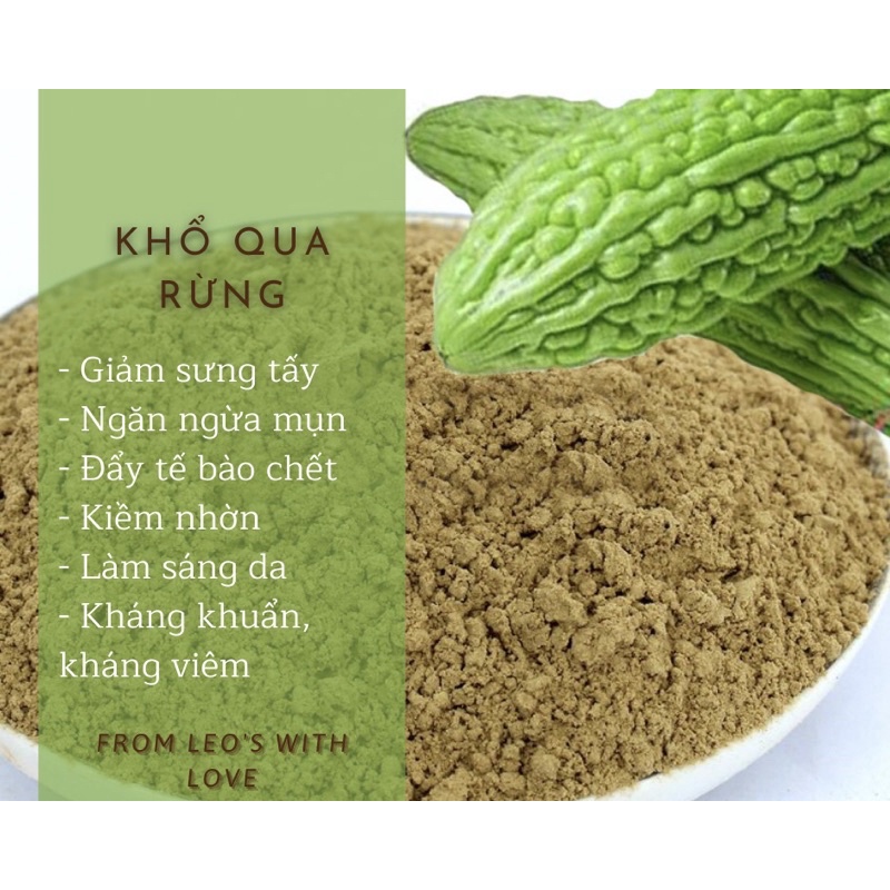 Mặt nạ bột Khổ qua rừng nguyên chất (50 gram - 100gram)