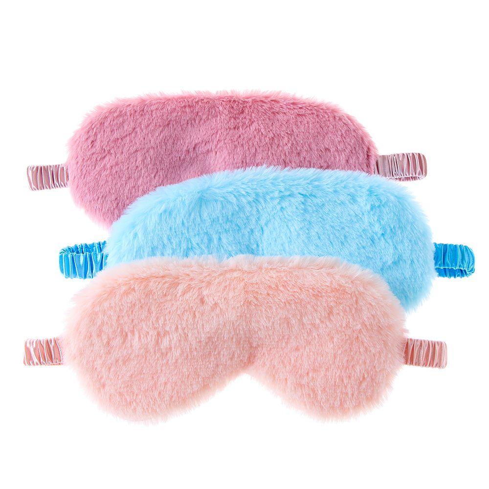 Bịt Mắt Ngủ Giả Lông Thỏ Giúp Thư Giãn Khi Đi Du Lịch