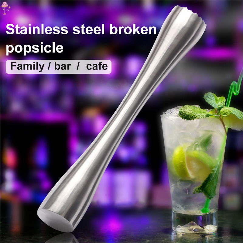 LL Stainless Steel Cocktail Muddler Mojitos Drink Muddler Professional Bartender Tool
