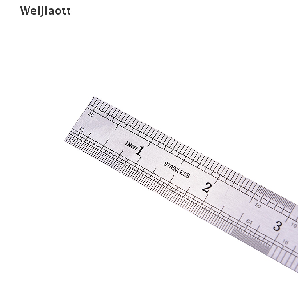 Thước đo hai mặt 15cm bằng thép không gỉ