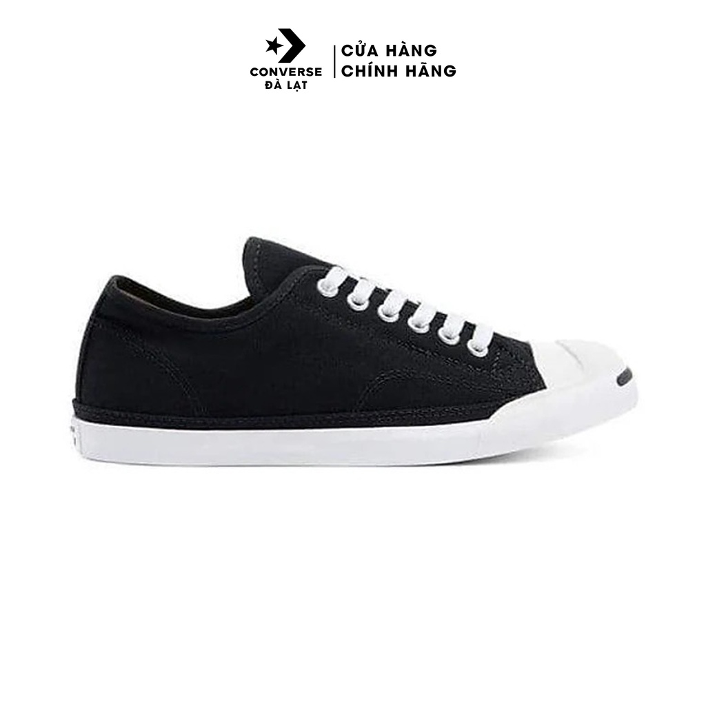 Giày Sneaker Nữ cổ thấp đế mặt cười màu đen Converse Jack Purcell LP L/S -  570483C