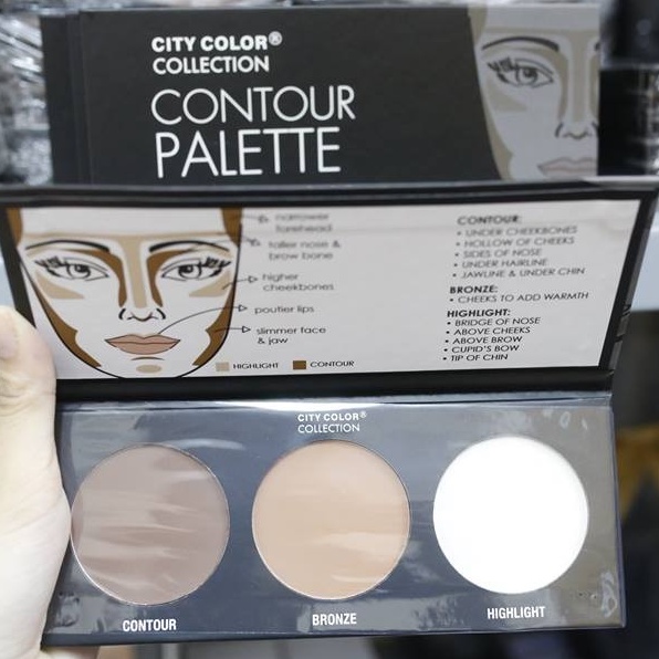 (Highlight + Contour) Bắt Sáng + Tạo Khối 3 Ô City Color Contour Effects Palette