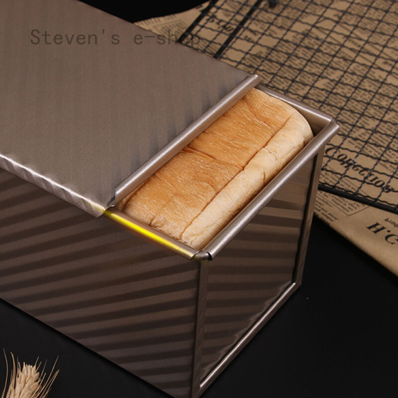 Khuôn nướng bánh mì chống dính thiết kế có nắp đậy kích thước 8.35X4.8X4.5 INCH
