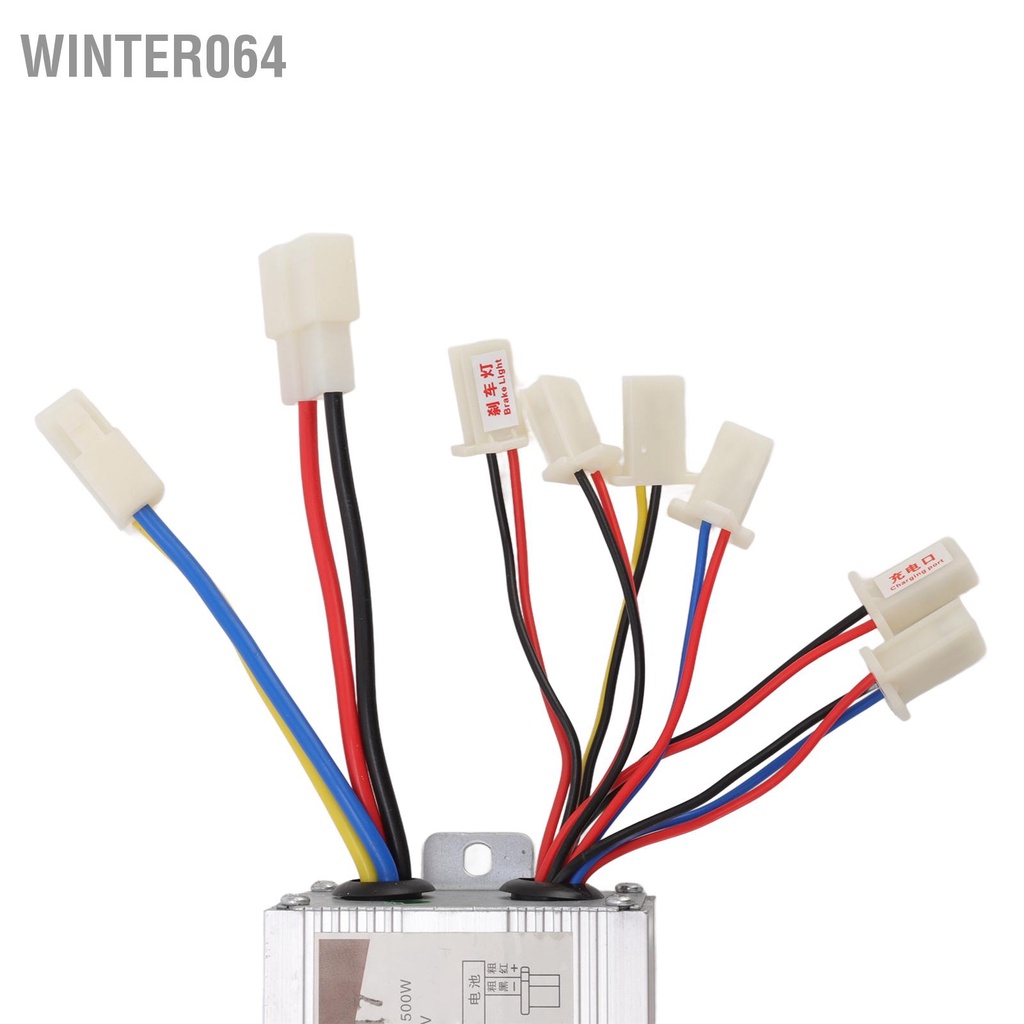 Bộ Điều Khiển Tốc Độ Động Cơ Chổi Than 36V 500W Kèm Tay Ga Cho Xe Đạp Điện