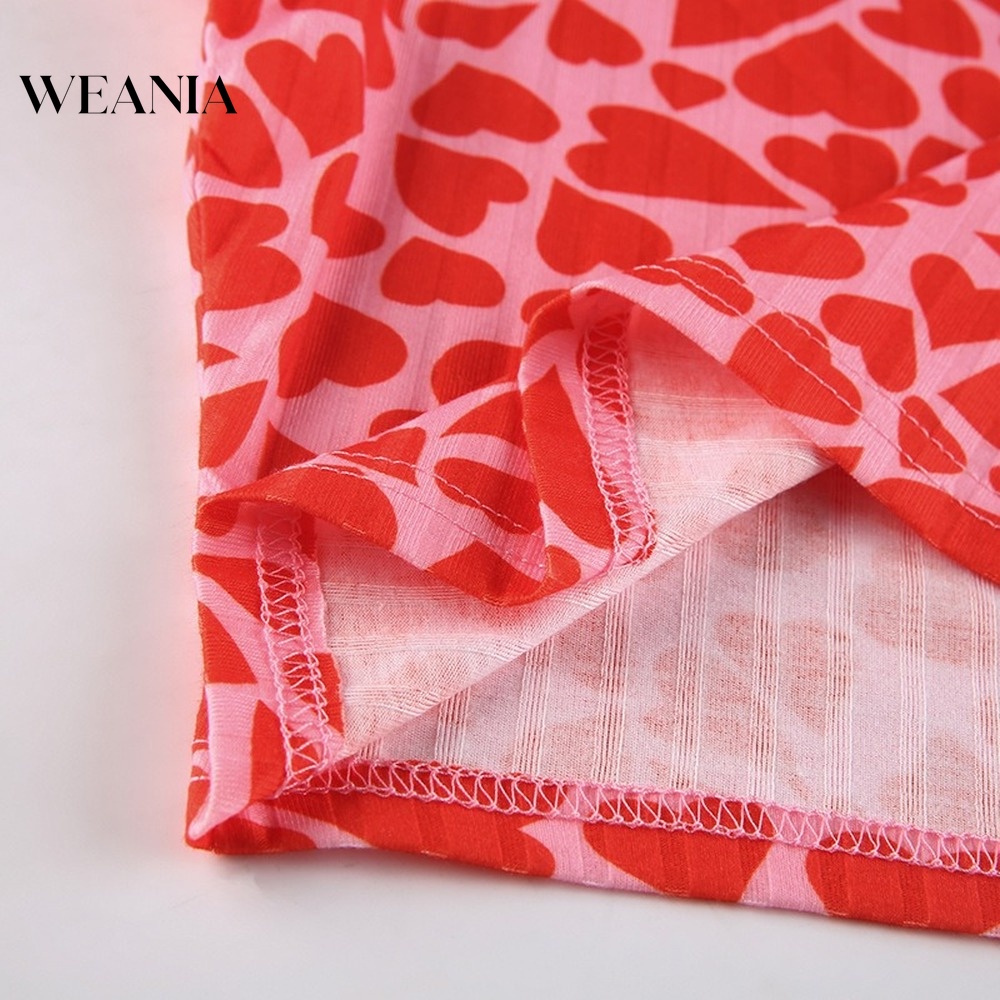 Áo Thun Tay Ngắn In Hình Trái Tim Thời Trang Mùa Hè Dành Cho Nữ