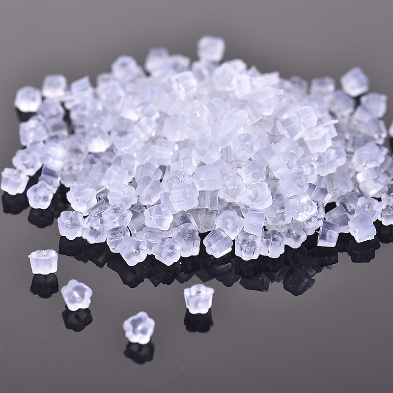 Set 100 nút chặn khuyên tai bằng silicon mềm chống rơi
