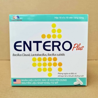 Viên uống ENTERO PLUS (Hộp 100 viên) - giúp cân bằng hệ vi sinh đường ruột, rối loạn tiêu hóa