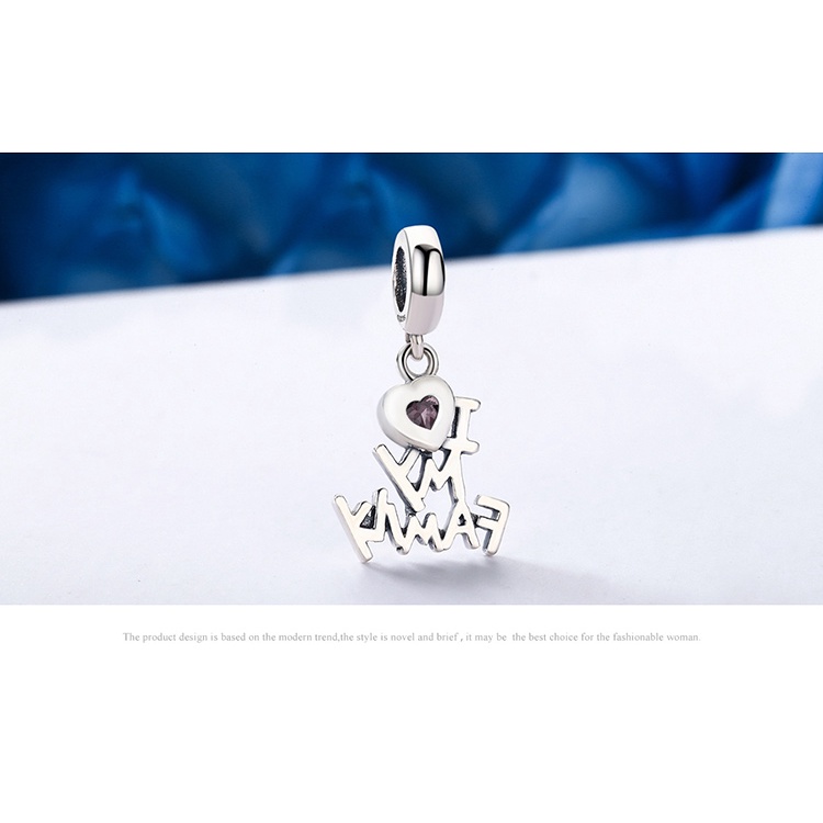 Hạt trang sức Bamoer AIC024 khẩu độ 4.5mm dòng sản phẩm gia đình thời trang thích hợp làm vòng tay DIY