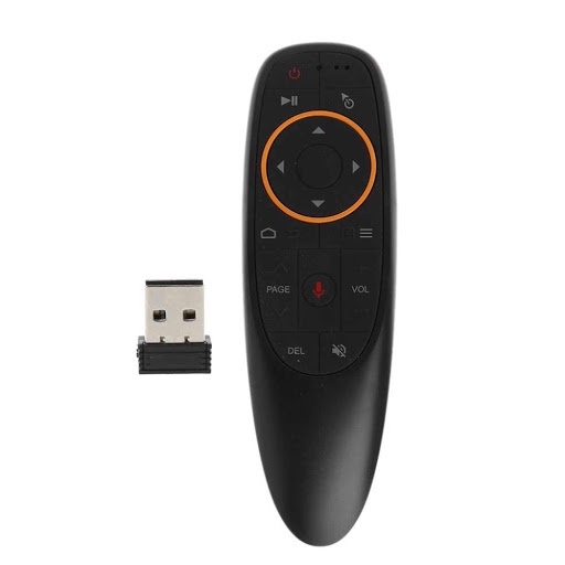 Điều khiển chuột bay G10s hỗ trợ tìm kiếm giọng nói  và học lệnh hồng ngoại cho Android TV Box