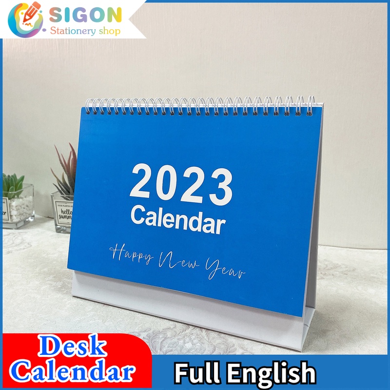 Lịch Để Bàn Lên Kế Hoạch Năm 2023 Bằng Tiếng Anh Độc Đáo Sáng Tạo