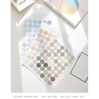 Miếng dán tròn - Set 48 Dot Sticker COLOR SEAL