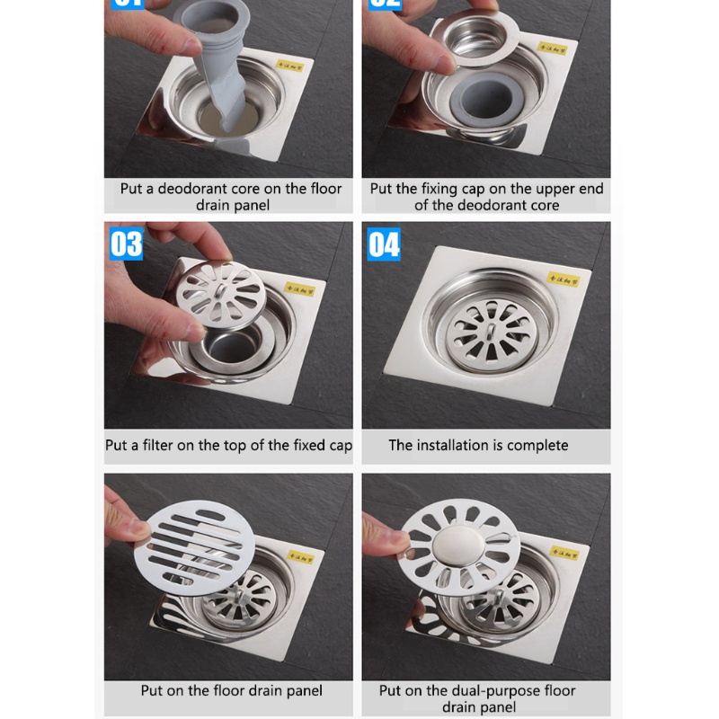 Nắp Đậy Cống Thoát Nước Sàn Nhà Bằng Silicone Chống Mùi Chống Côn Trùng